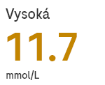  hodnota glukózy je vysoká